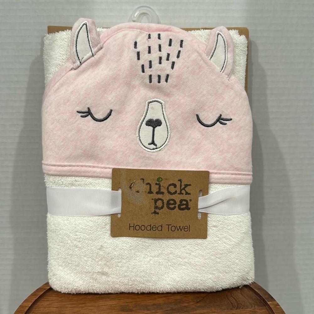 Kids Chick Pea Pink “Cutie Pie” Hooded Towel 30” x 30” New in Packages